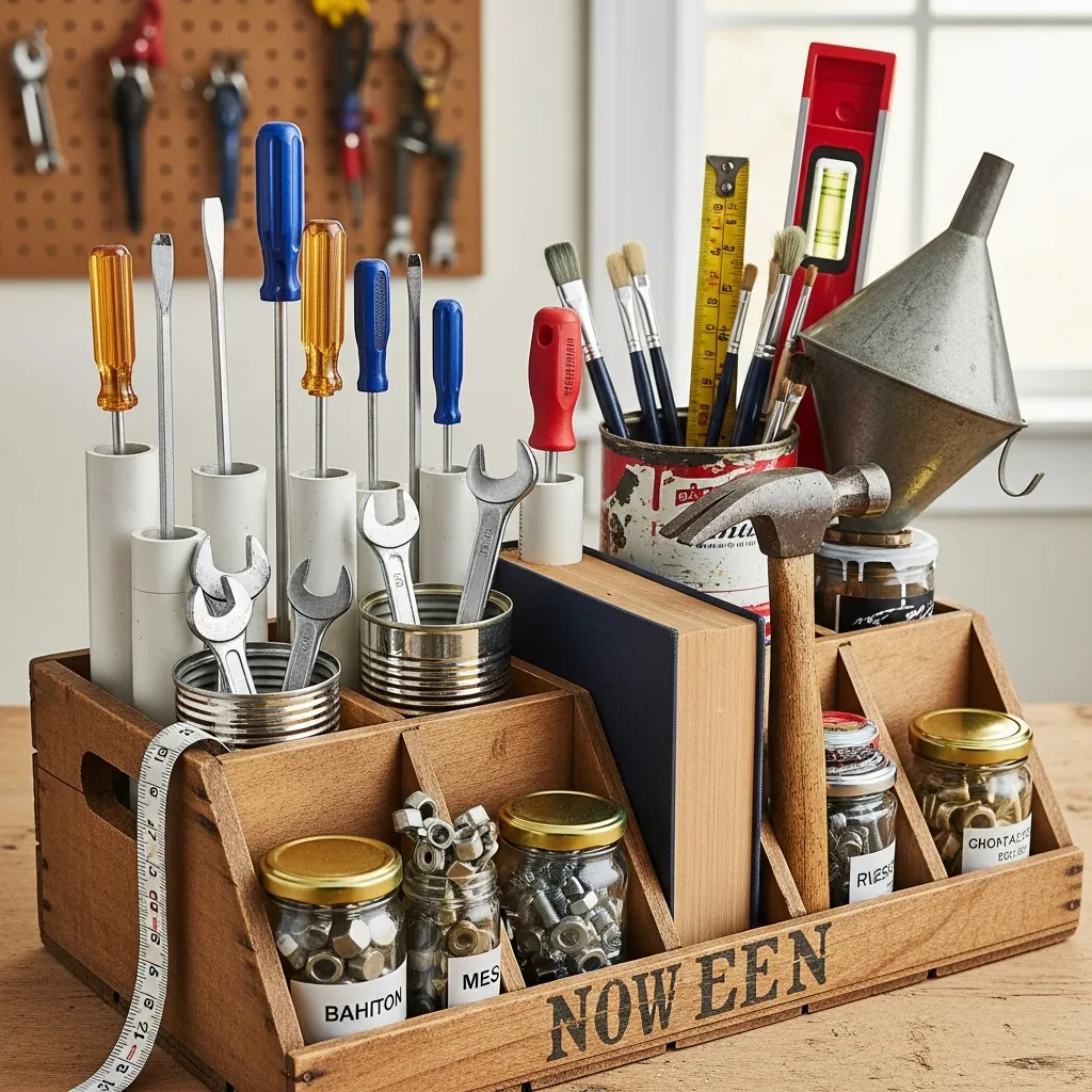 Repurposing Everyday Items as a Tools Organizer
